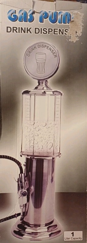 Vintage Style Gas Pump Alcohol Beverage Dispenser Cocktail Pouring Machine