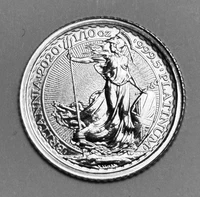 2020 Platinum .999 Fine 1/10 Oz £10 Britannia Queen w/ Coin Capsule Included