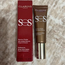Clarins SOS Face Primer 07 Mocha: Enhances Deep Skin Tones - Size 30mL / 1 Oz.