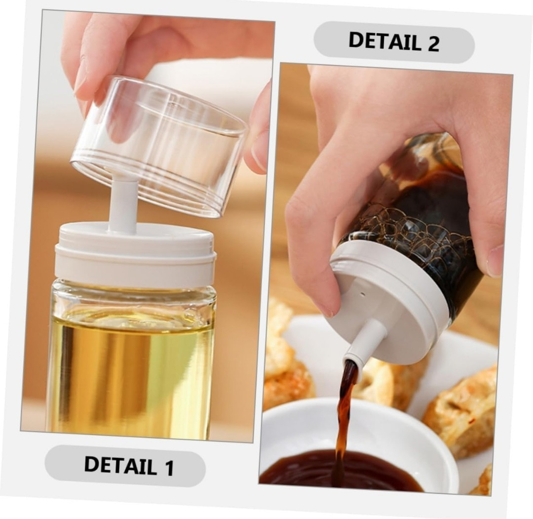 Soy Sauce Bottle, Oil Dispenser for Vinegar and Seasoning Drip Condiment (3.4oz)