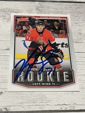 Nick Foligno Signed Card UPPER DECK VICTORY UD JSA COA IP Auto Ottawa Senators a