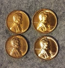 1941S, 1954D, 1955D, 1957D   AU/BU Wheat Pennies