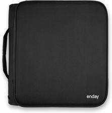 Zipper Binder 3 Ring, Large 2 Inch Binder with Zipper, 880 Sheet Capacity with D