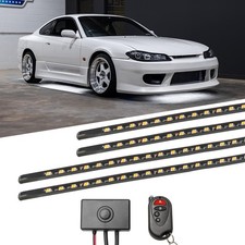 Ledglow White Slimline Led Car Underglow Neon Accent Lights Underbody Kit
