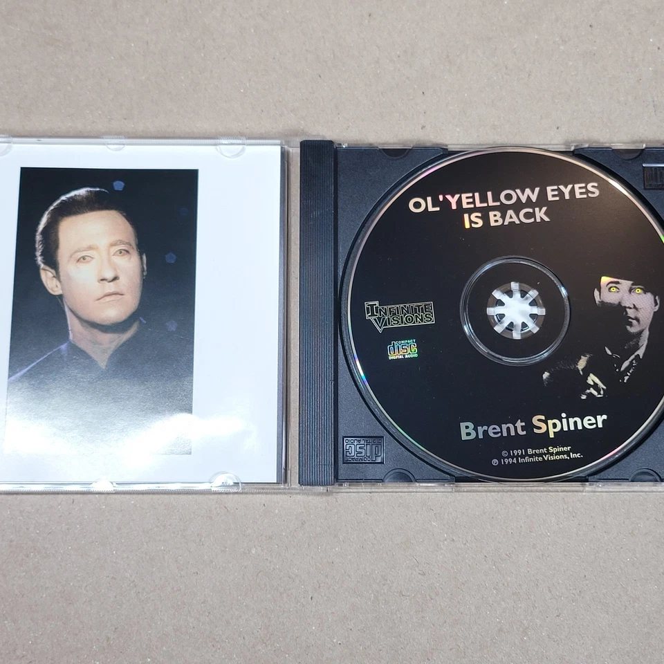 Brent Spiner "Ol' Yellow Eyes Is Back" CD 1994 Album Star Trek TNG Data - Image 2 of 4