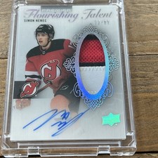 2023-24 Upper Deck Premier SIMON NEMEC Flourishing Talent Patch Auto /99