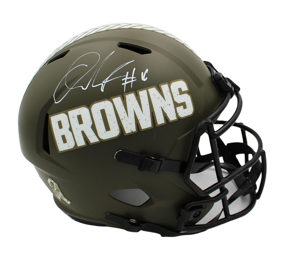 Quinshon Judkins Autographed Signed Cleveland Browns Speed Full Size STS NFL Helmet 
