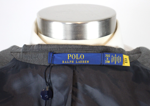 $598 Polo Ralph Lauren Suit 38 S 31W Mens Grey Twill 2 Piece Modern Fit New - Picture 4 of 16