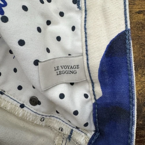 Maison Scotch Le Voyage Legging Women’s White / Blue Skinny Leg Pants size 27 - Picture 10 of 10