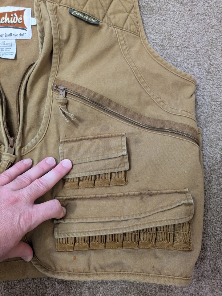 Gamehide Hunting Vest Mens Large Safari Brown Shell Holders Style No. 300 - Image 4 of 4
