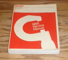 Original 1969 Dodge Polara Monaco Service Shop Manual 69
