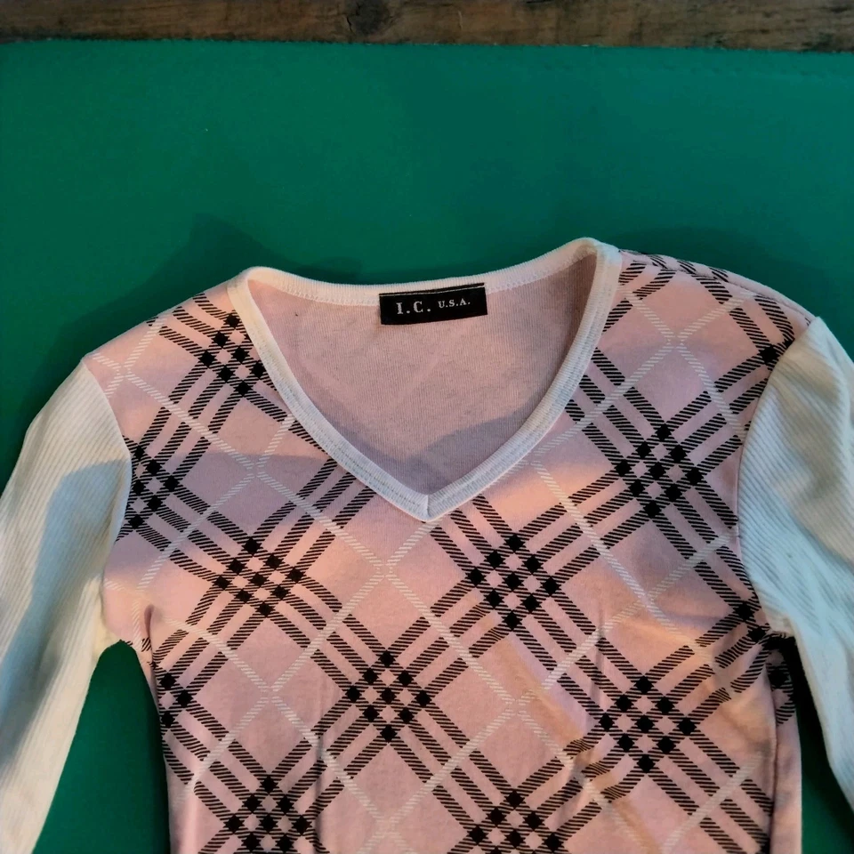 Conjunto de Conjunto IC by Connie K Para Mujer - Talla Pequeña-ROSA/Negro/Blanco Top Pantalones Cortos EE. UU. Foto 2 de 4