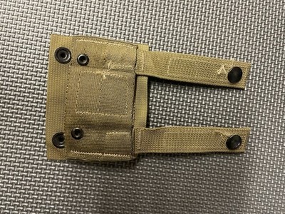 Coyote Tan Tactical Admin Pouch Utility Holder MOLLE Snaps Military Surplus