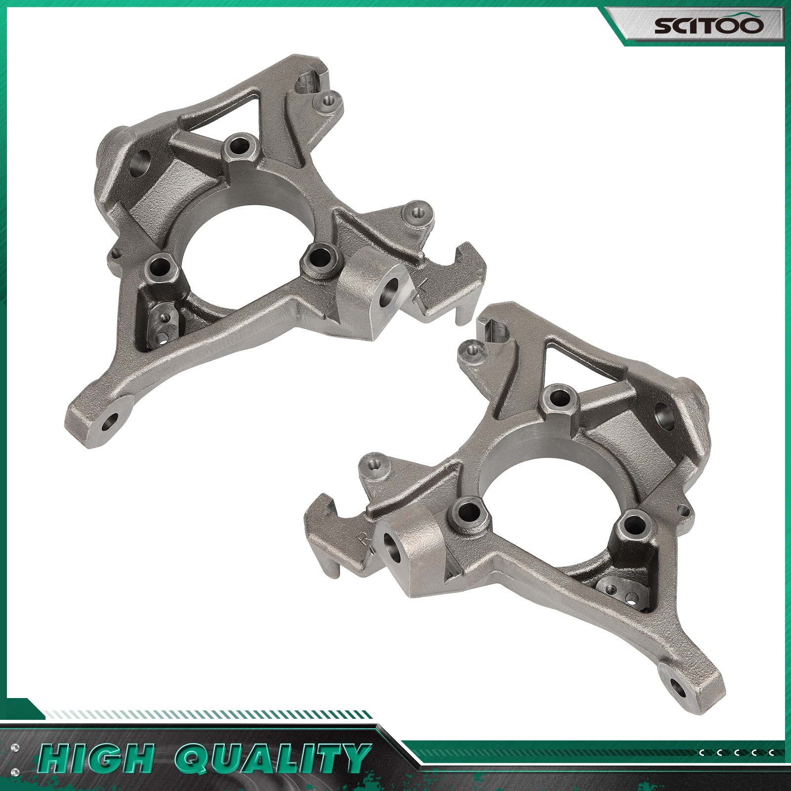 2 X Front Steering Knuckle For Jeep Cherokee 1990-2001 Grand Cherokee 1993-1998