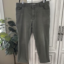 Carhartt Rugged Flex Relaxed Fit Canvas Work Pants 42x32 BN2517-M Moss Green