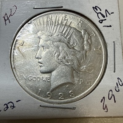 1923 Peace Dollar In AU Condition 