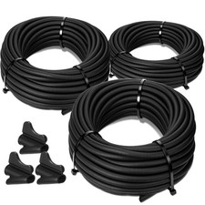 Sasylvia 1/4, 3/8, 1/2 x 20ft Split Wire Loom 1/4",3/8",1/2"-20ft, black
