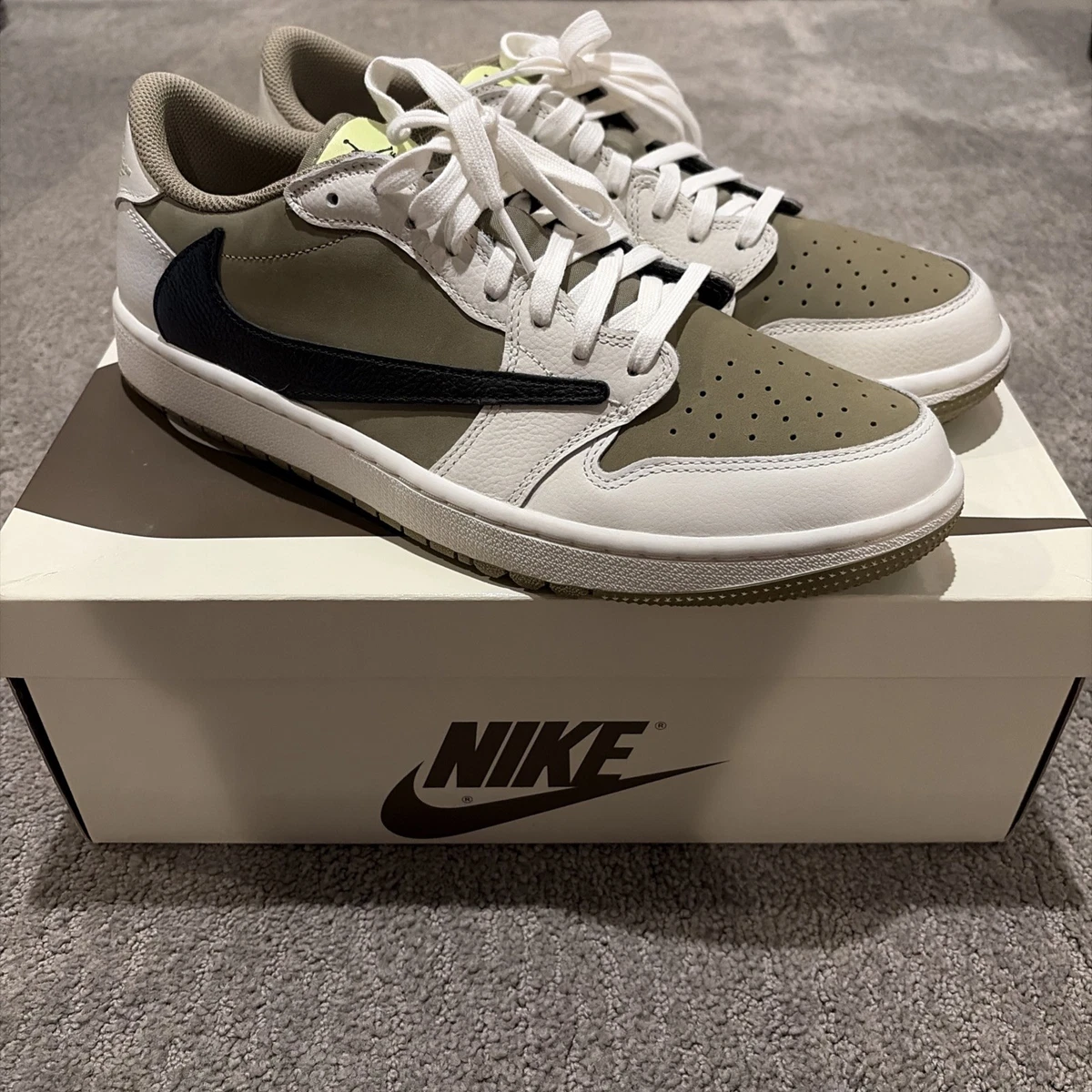 Las mejores ofertas en Jordan 1 Low Golf x Travis Scott Neutral