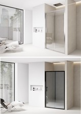 Bathroom Sliding Door Shower Enclosure Screen Walk In 6mm Glass Door Cubicle
