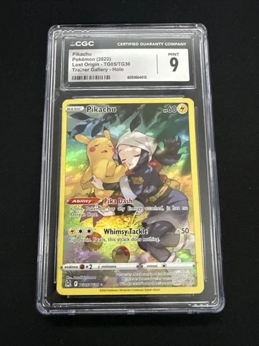 Pikachu TG05/TG30 Swsh11: Lost Origin Trainer Gallery Holo CGC 9