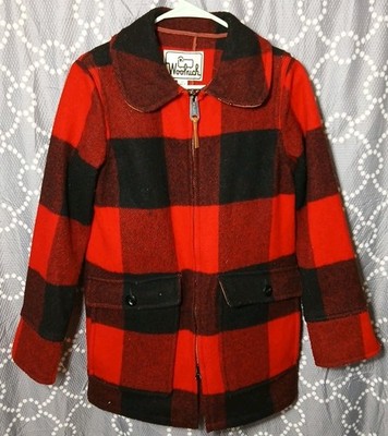 Woolrich Giant Buffalo Plaid Jacket Womens Size Small Coat Wool