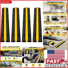 4-Pack Cable Protector Ramps - Waterproof and Durable for Outdoors