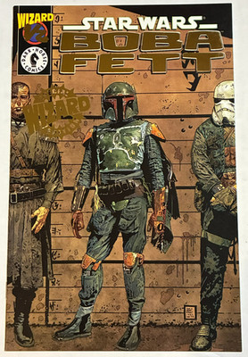 Star Wars Boba Fett Wizard #1/2    Dark Horse Comics  with COA