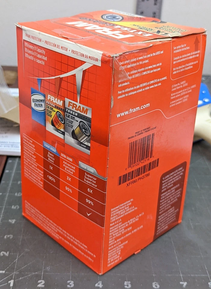 PH3786 Fram Oil Filter [A3B1]  - Image 2 of 3