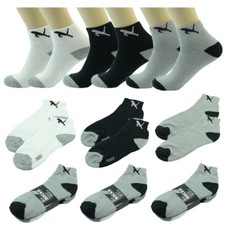 Wholesale Lot Men's Cat Ankle Quarter Cotton Low Sport Socks Size 9-11 10-13