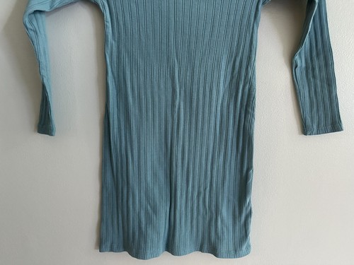 NWT Art Class Ribbed Stretch Long Sleeve Turquoise Dress Girls Size XS - 4/5 - Picture 4 of 9