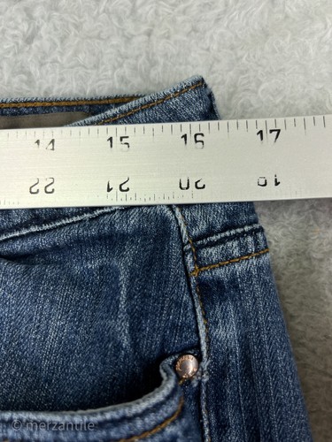 Hillard And Hanson Pants Womens 12 Blue Denim Jeans Premium Bootcut Cotton Blend - Picture 15 of 15