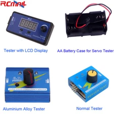 3CH Aluminium Alloy Digital Multi RC Servo Tester ESC Checker AA Battery Case