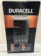 DURACELL Rechargeable Batteries Value Charger SET w/ 6 AA  2 AAA NiMH NEW