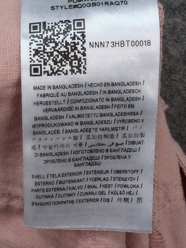 Guess Pants Womens Small Pink Capri Crop Wide Leg Pull On Mid Rise Linen Blend - Picture 13 of 16