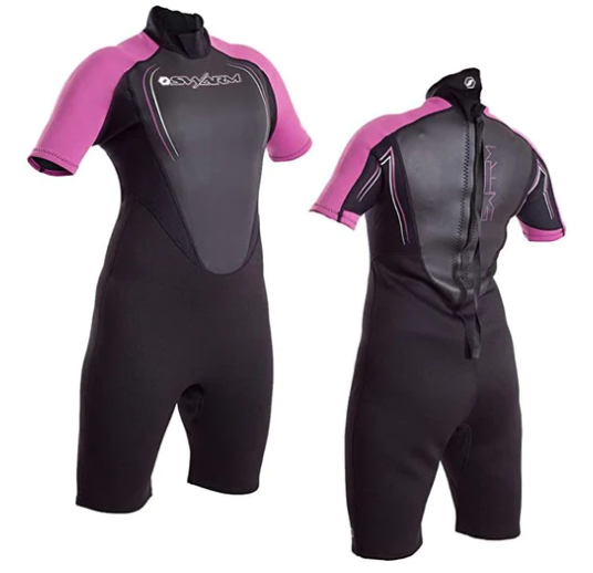 Typhoon Swarm Girls Shorty Wetsuit J-Small / Berry / Watersports /Clearance
