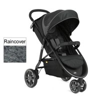 Joie Midnight Black Litetrax Stroller Pushchair With Footmuff & Raincover Joie Midnight Black Litetrax Stroller Pushchair With Footmuff & Raincover