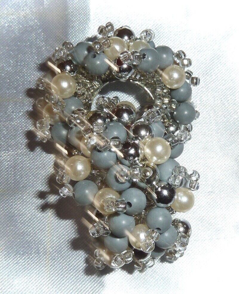 VINTAGE - FABULOUSLY RETRO CLUSTERED PEARL & BLUE… - image 2
