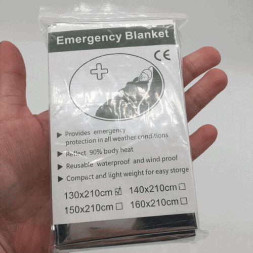 5er-Pack Notfalldecken Thermo Mylar Survival Sicherheit Isolierwärme 54 Zoll x 82 Zoll - Bild 2 von 12