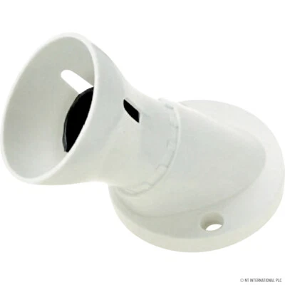 BURNTEC Bayonet Batten White Lampholder BC B22 Light Bulb Socket Lamp Fitting