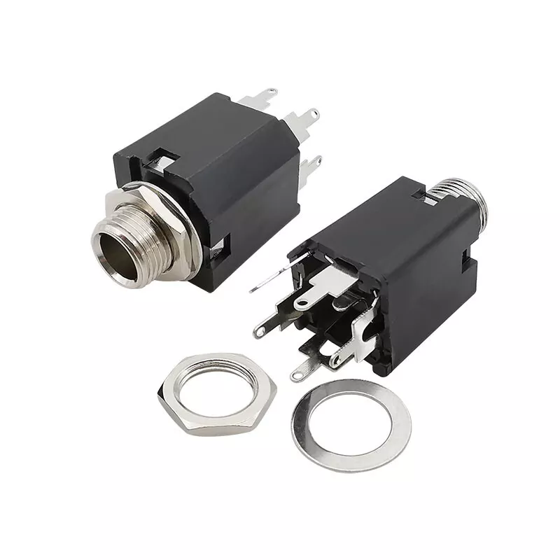 PJ 612A 6.35mm Audio Headphone Jack 5 Pin Female Socket Plug Panel
