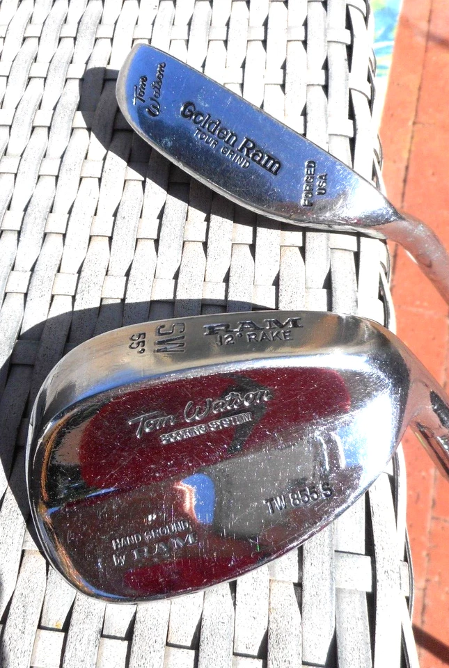 TOM WATSON Golden RAM Tour Grind Putter 35", Signature 55* 12* Sand Wedge- NICE! - Image 3 of 4