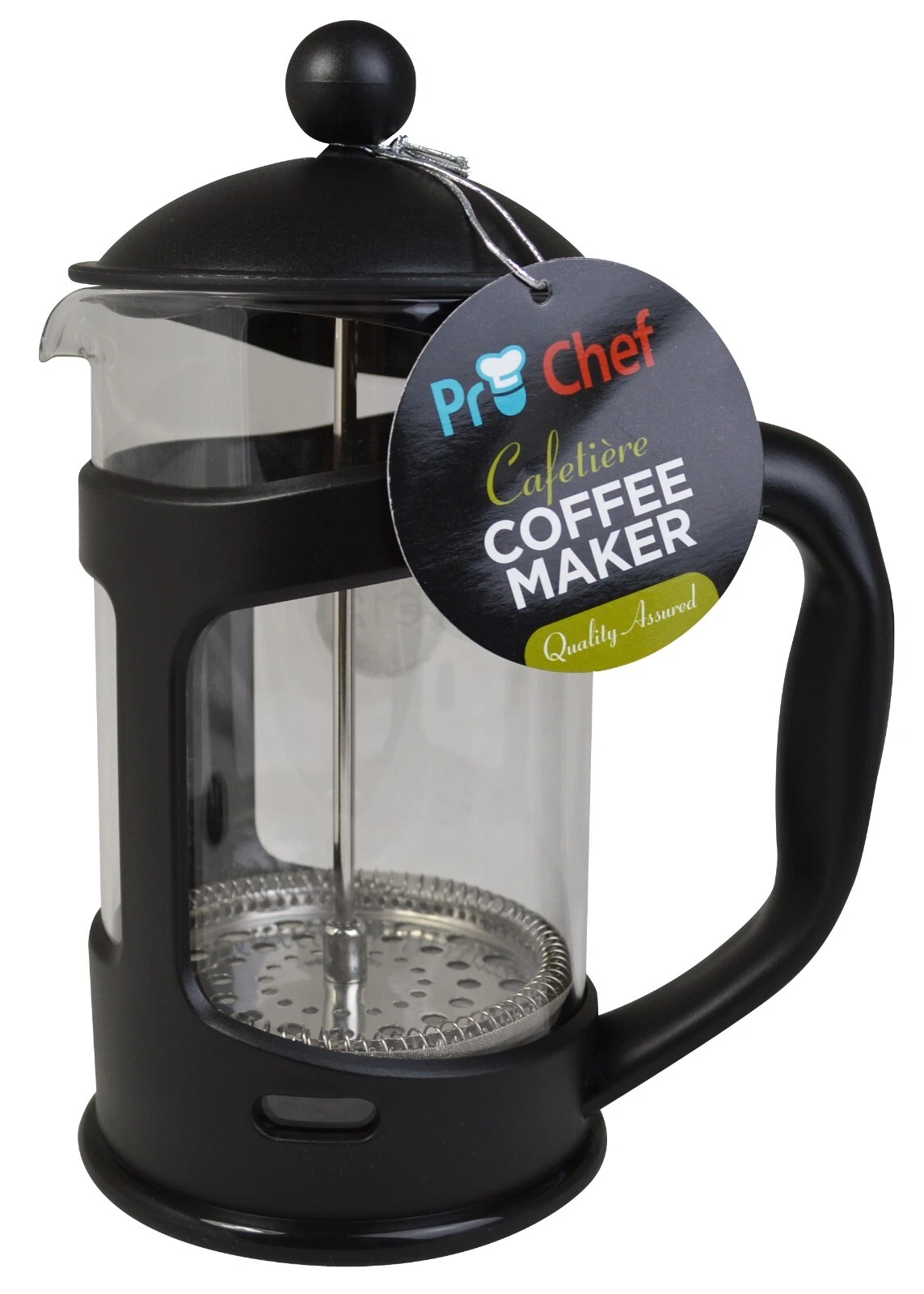Cafetiere Coffee Maker Jug with Plunger French Black Frame 3 6 8 Cup Choose Size
