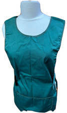 3 x Tabard Apron - Green Catering Apron for Cleaning, Work Wear, Uniform