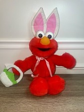 EASTER ELMO 2002 MATTEL ,FISHER PRICE Sing  Talk  Rare Plush   B5621.works  9 
