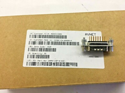 (4 PIECE LOT) DAMN-15P-N-K87, ITT, CONN D-SUB PLUG 15P PNL MNT SLDR