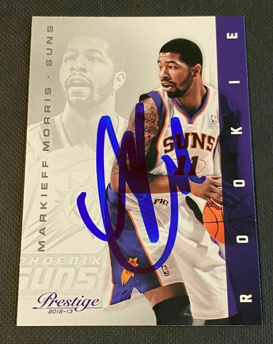 Markieff Morris Signed 2012-13 Panini Prestige Card Auto Suns NBA