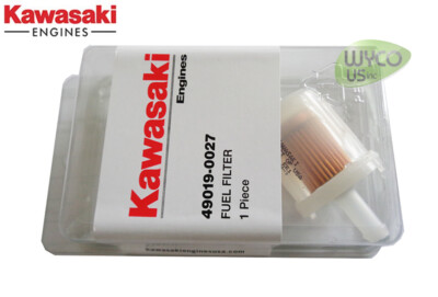 1) OEM FUEL FILTER, KAWASAKI 49019-0027, 49019-7001, 49019
