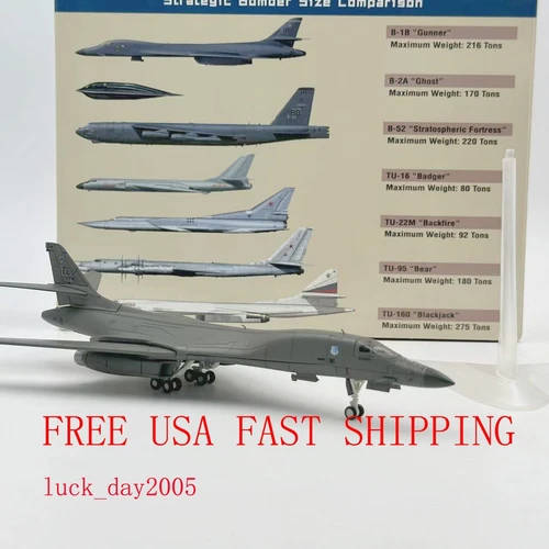 Wltk USAF EL28BW Rockwell B-1B Lancer Bomber 1/200 Diecast Aircraft Model US SHP
