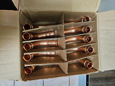 20 Pieces RLS 7/8'' Refrigerant Copper Press Couplings, Elbows.