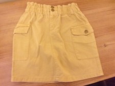 TU (Sainsburys)   Girl's Beige Paper Bag Waist Skirt - Age 9 Years - 100% Cotton